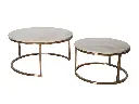 Sebaso Marble Round Nested Coffee Table