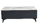 Stevo Storage Coffee Table In Marble Top