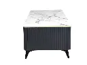 Stevo Storage Coffee Table In Marble Top