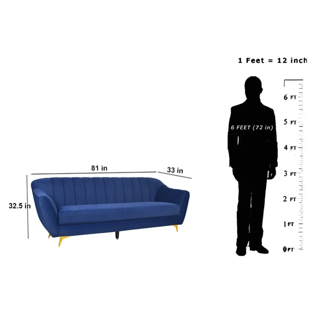 Marry Sofa In Velvet Fabric