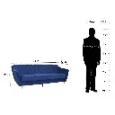 Marry Sofa In Velvet Fabric