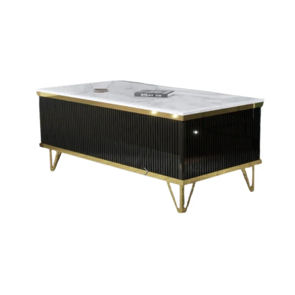 Eva Coffee Table In Marble Top
