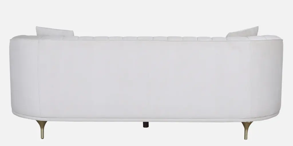 Jacino Fabric 3 Seater Sofa In Cream Colour
