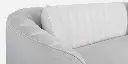 Jacino Fabric 3 Seater Sofa In Cream Colour