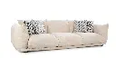 Brookfield Fabric 3 Seater Sofa in Beige Colour