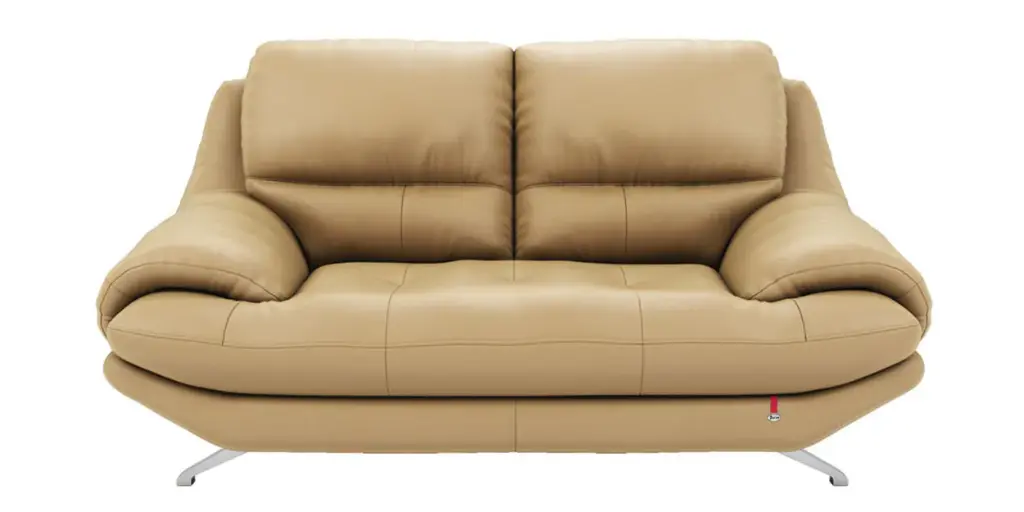 Clarkson Leatherette 2 Seater Sofa in Mushroom Beige Colour