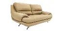 Clarkson Leatherette 2 Seater Sofa in Mushroom Beige Colour