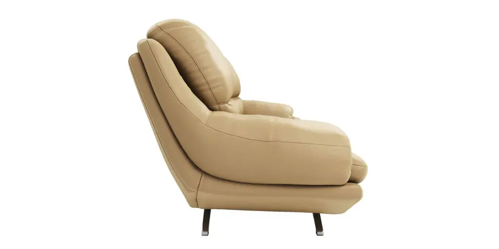 Clarkson Leatherette 2 Seater Sofa in Mushroom Beige Colour
