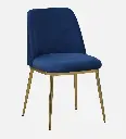 Enrico 6 Seater Dining Set With Porcelain Top & Golden Base