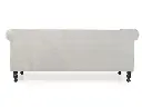 Binga Chesterfield Sofa In Premium Beige Velvet Fabric