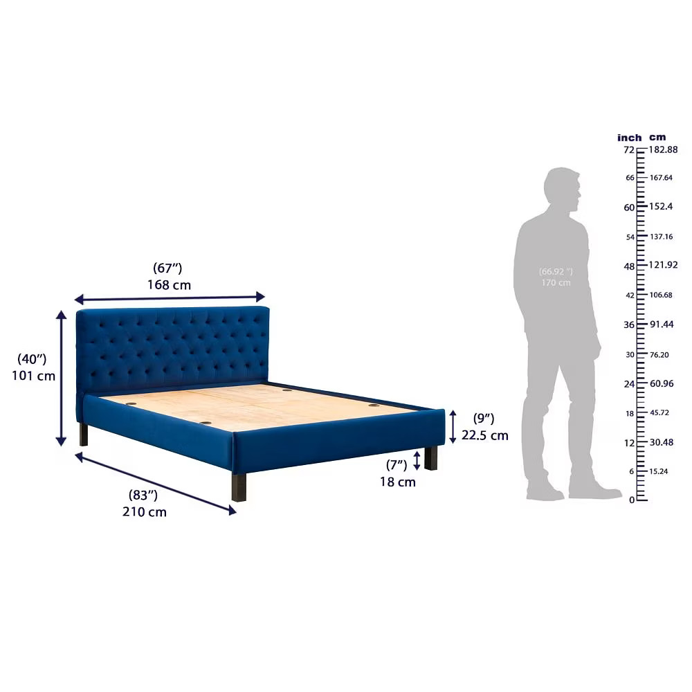 Solimo Upholstered Bed without Storage
