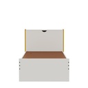 Capelo Kids Trundle Bed with Headboard Storage