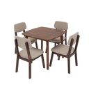 Salvo 4-Seater Solid wood square shape dining set 