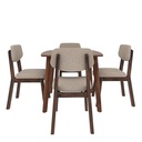 Salvo 4-Seater Solid wood square shape dining set 