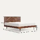 Maveno Solid Wood Bed
