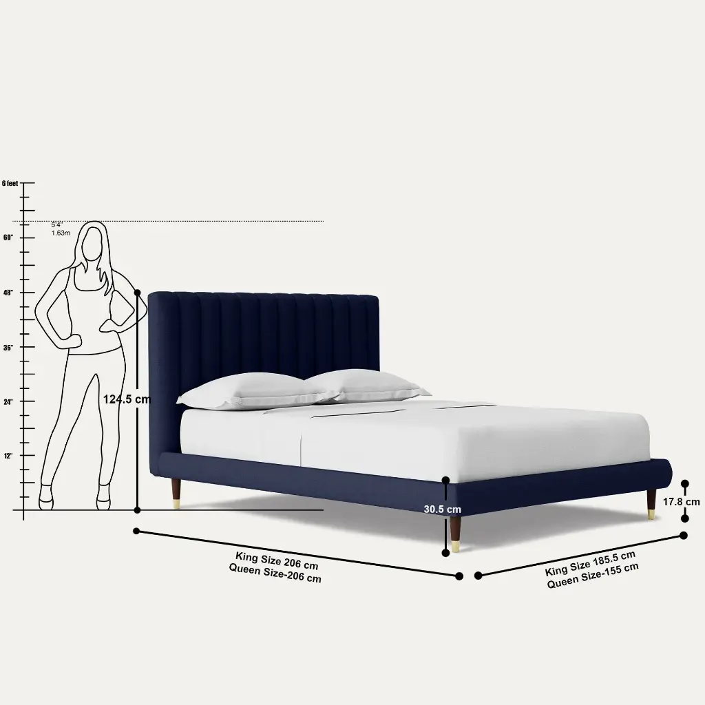 Swan Upholstered Bed without Storage