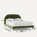 Souky Upholstered Bed without Storage