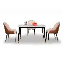 Octa 4 Seater Dining Set with Marble Finished Top