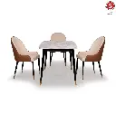 Octa 4 Seater Dining Set with Marble Finished Top