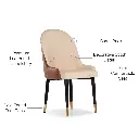 Octa 4 Seater Dining Set with Marble Finished Top