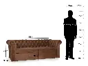 Berlon Sofa Cum Bed In Blue Color