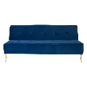 Zoel Sofa Bed In Blue Velvet Fabric