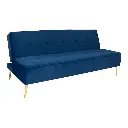 Zoel Sofa Bed In Blue Velvet Fabric