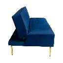Zoel Sofa Bed In Blue Velvet Fabric