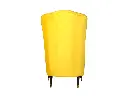 Myco High Back Wing Chair Premium Suede Yellow Fabric