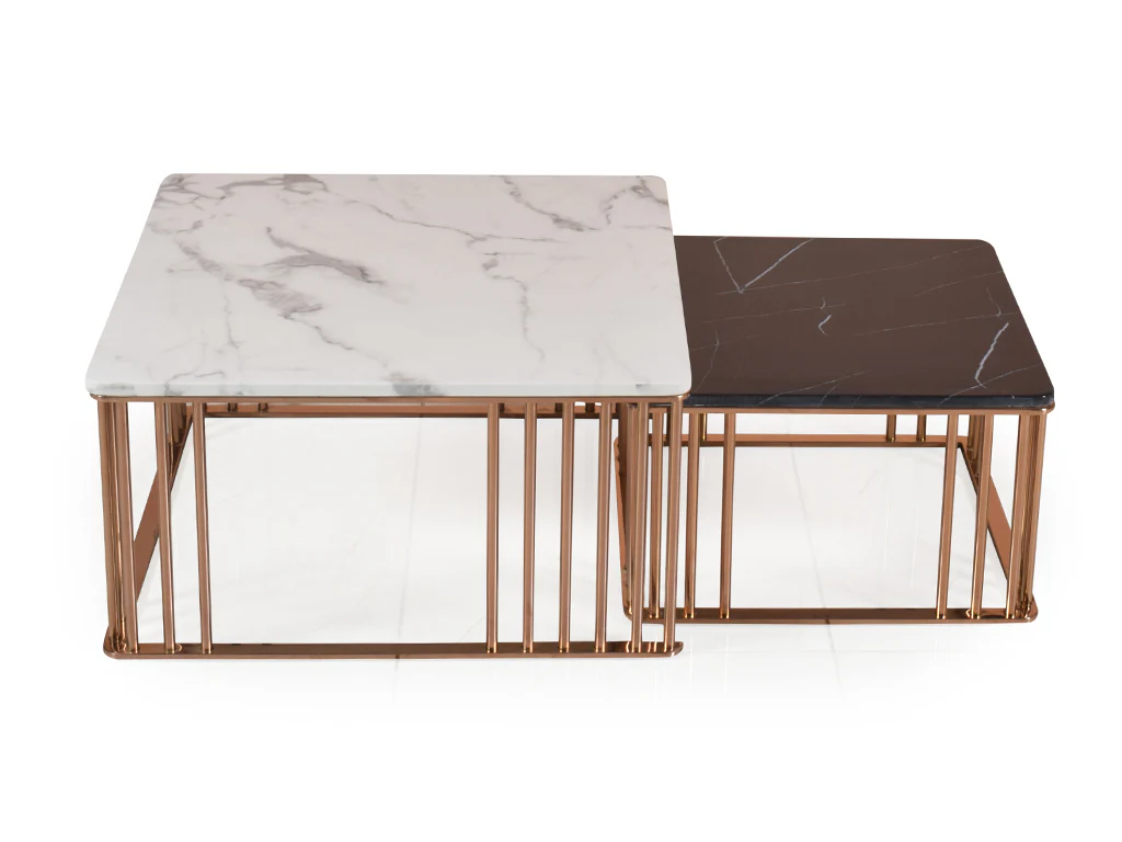 Camerol Marble Square Nested Coffee Table