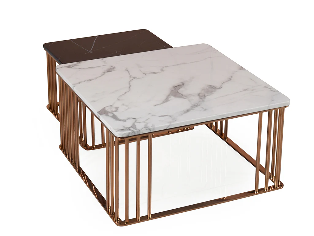 Camerol Marble Square Nested Coffee Table