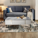Calvino Storage Coffee Table In Marble Top