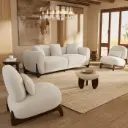 Modern Boucle Living Room Sofa