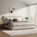 Bensu Boucle Upholstered Bed