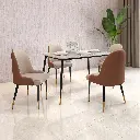 Octa 4 Seater Dining Set with Marble Finished Top