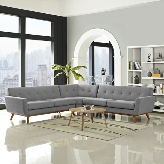 Normandy L Shape Sofa 5 Seater