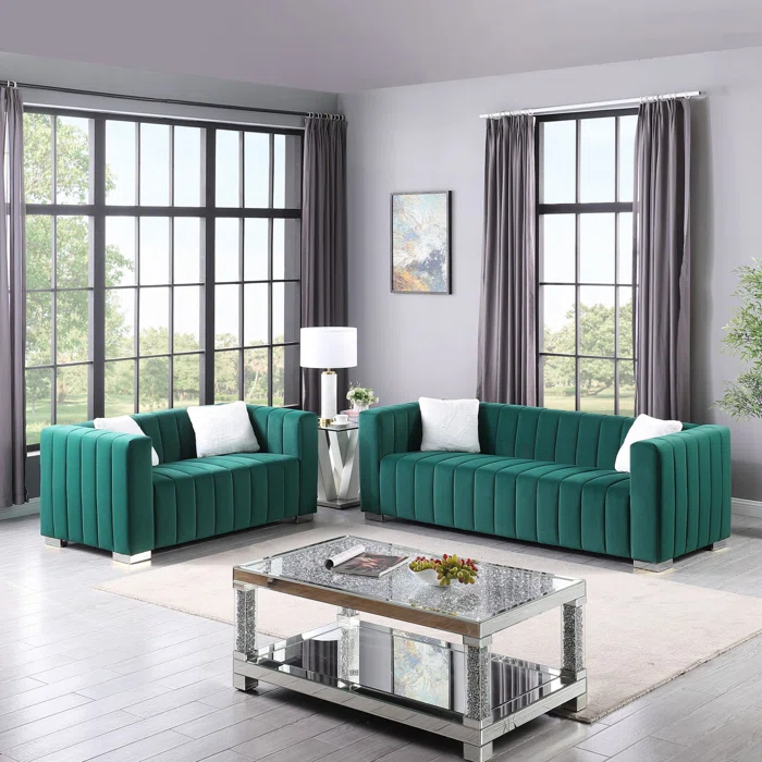 Clifford Velvet Living Room Sofa