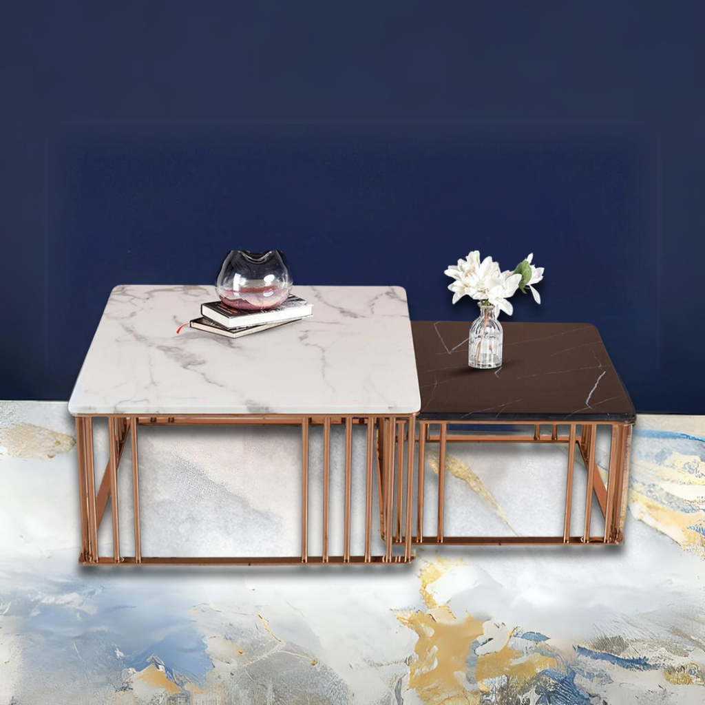 Camerol Marble Square Nested Coffee Table