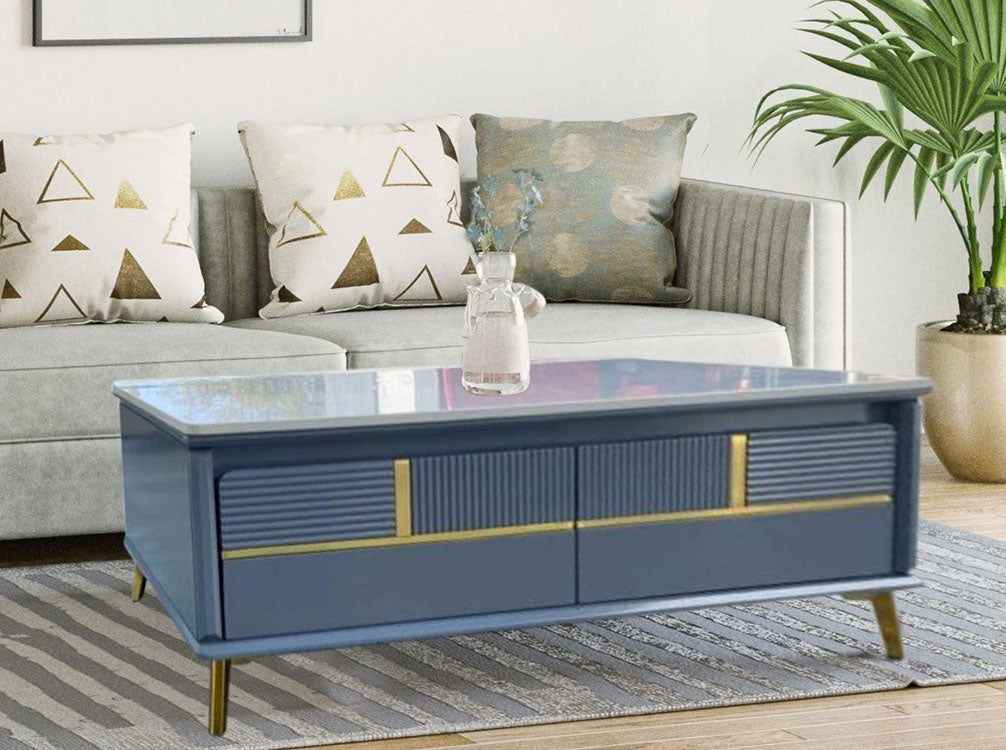 Mystio Marble Coffee Table In Marble