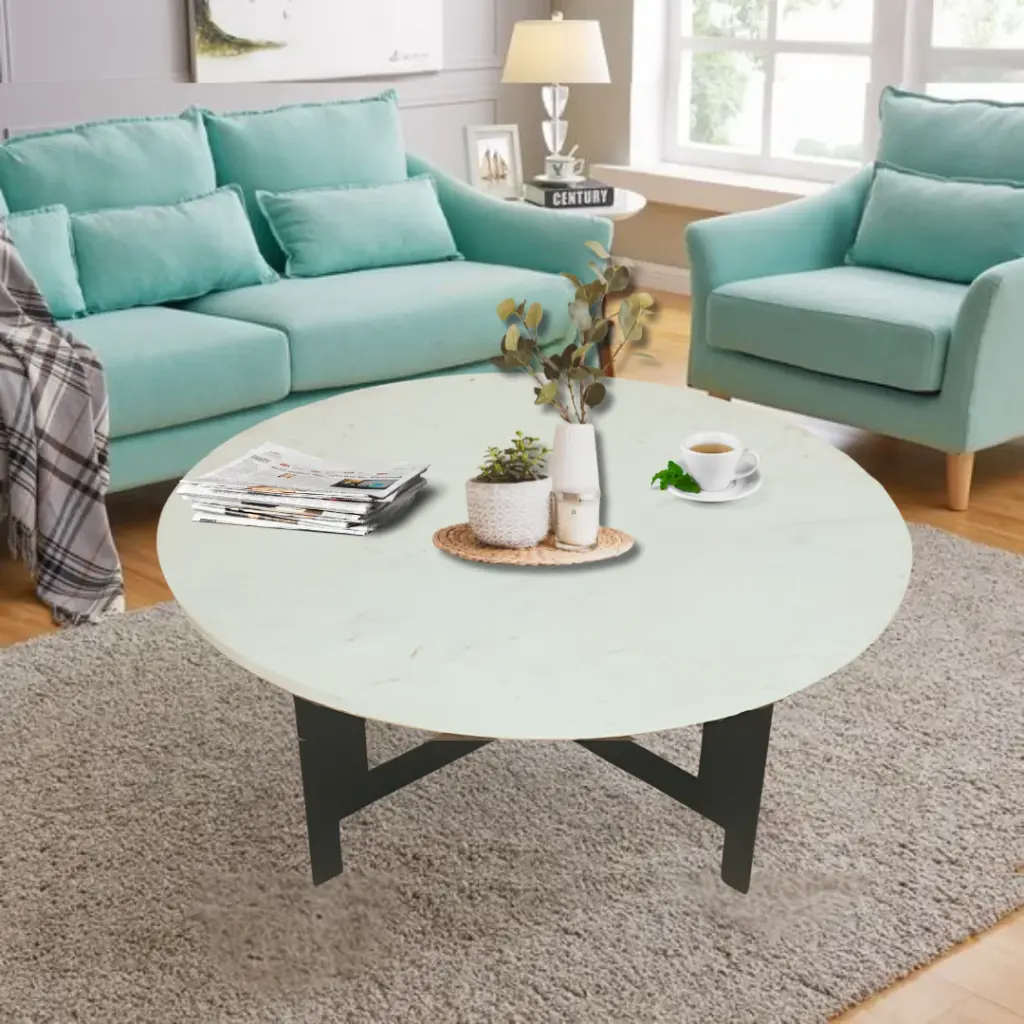 Denvo Round Marble Coffee Table