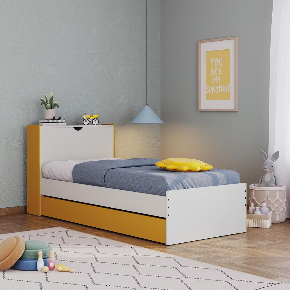 Capelo Kids Trundle Bed with Storage
