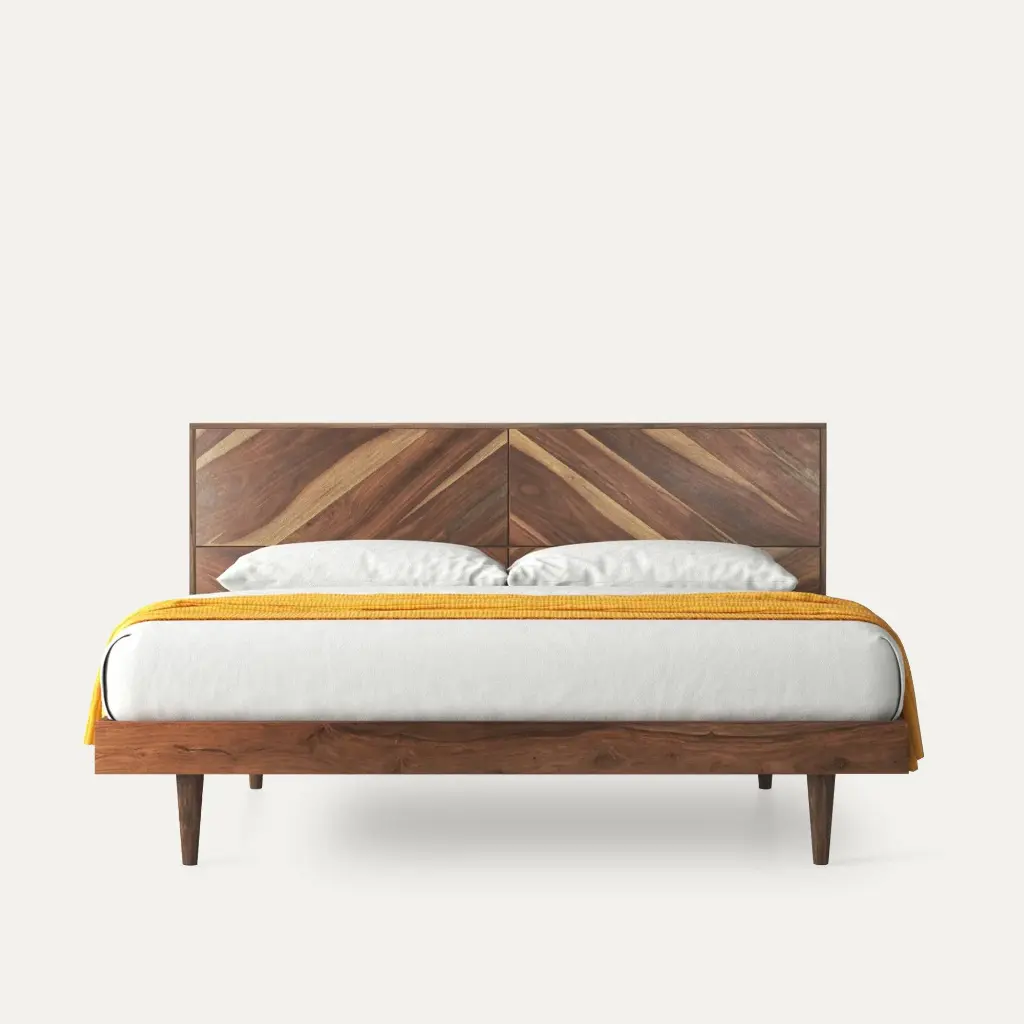 Maveno Solid Wood Bed