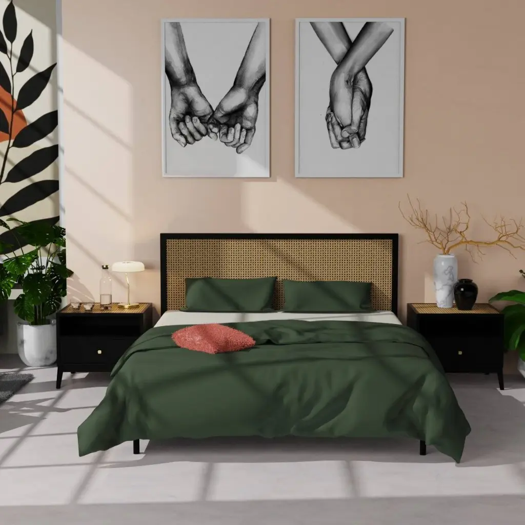 Jupa Low Rattan Bed without Storage