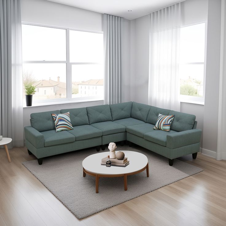 Romy L Shape Sofa 6 Seater