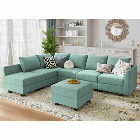 Anna L Shape Sofa 6 Seater