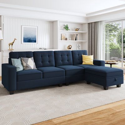Louis L Shape Sofa 6 Seater