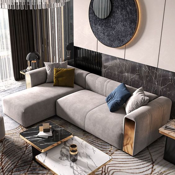 Lucas L Shape Sofa 4 Seater